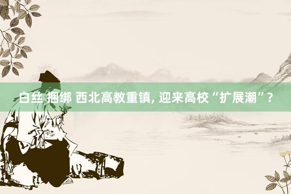 白丝 捆绑 西北高教重镇， 迎来高校“扩展潮”?