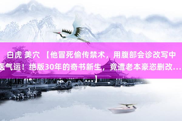 白虎 美穴 【他冒死偷传禁术,用腹部会诊改写中医气运!绝版30年的奇书新生,竟遭老本豪恣删改…】